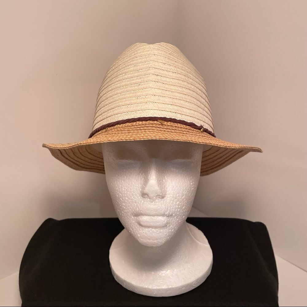 Panama Sun Hat Two Tone with Tie